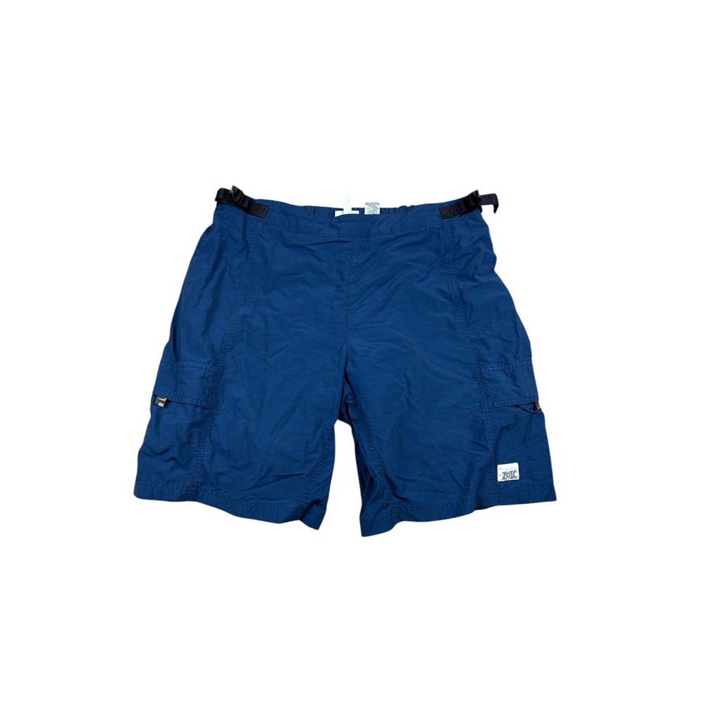 Zoic Mens Blue Mountain Bike Shorts Cargo Pockets Adjustable Waist Large MTB
